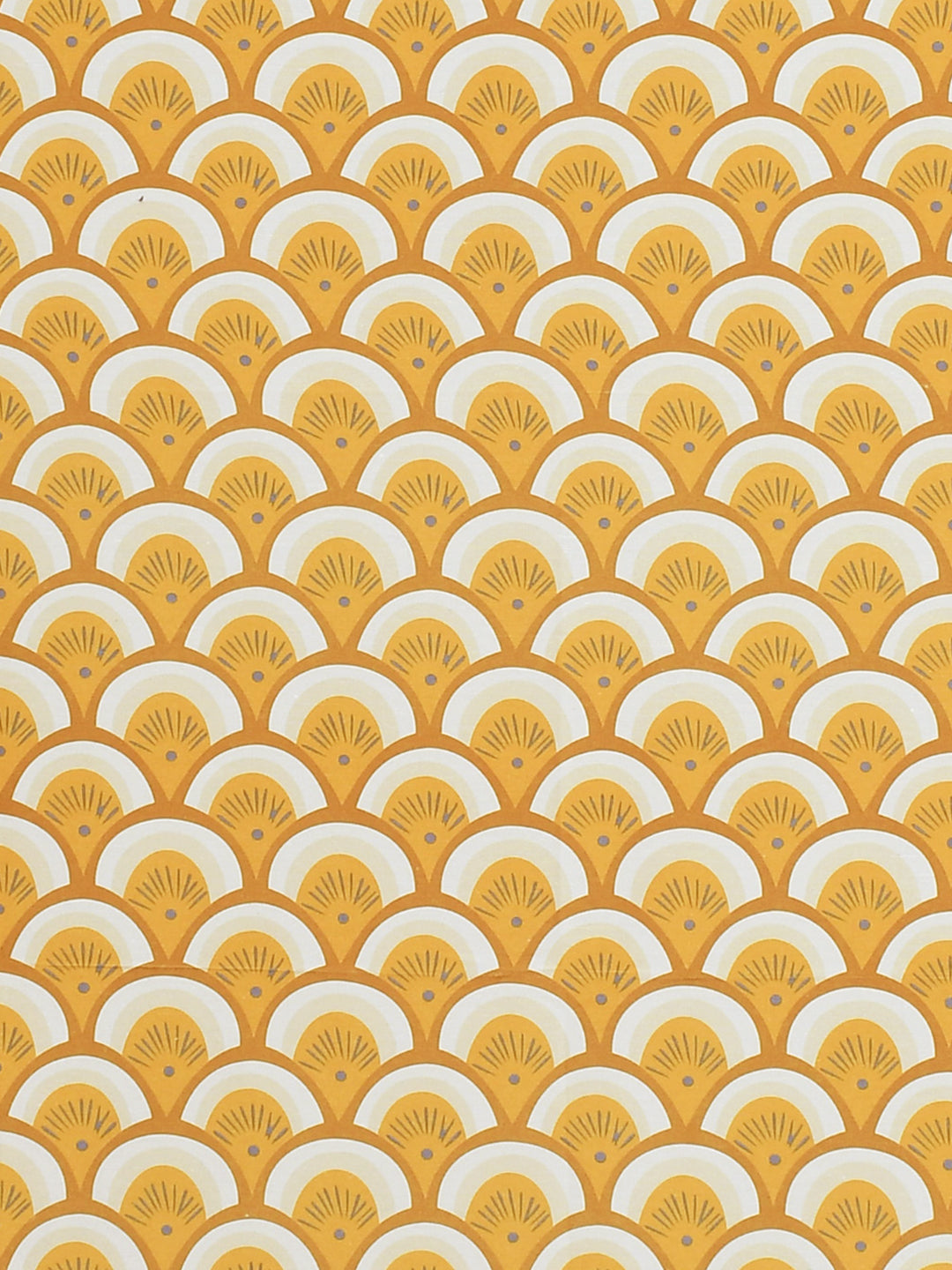 URBAN DREAM FASHION ABSTARCT GEOMETRIC PRINT YELLOW AND MUSTARD EYELET CURTAIN
