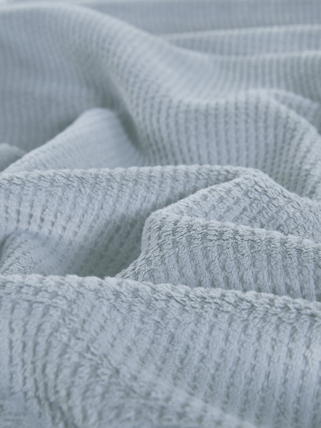 URBAN DREAM FASHION WAFFLE SOLID GREY BLANKET