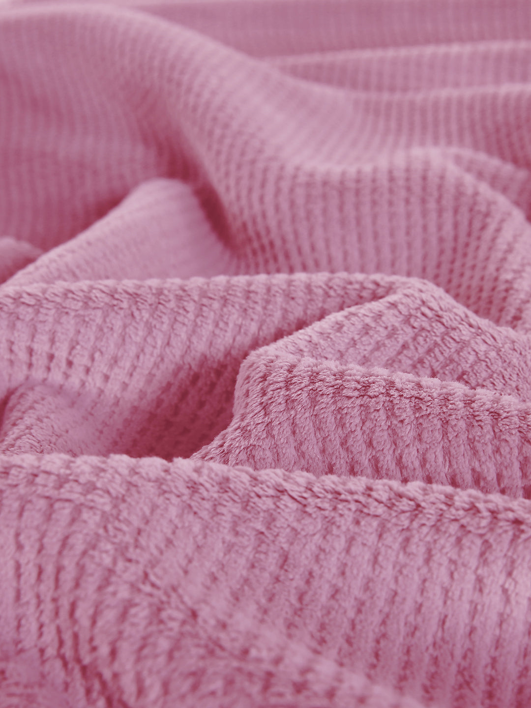 URBAN DREAM FASHION WAFFLE SOLID DARK PINK BLANKET
