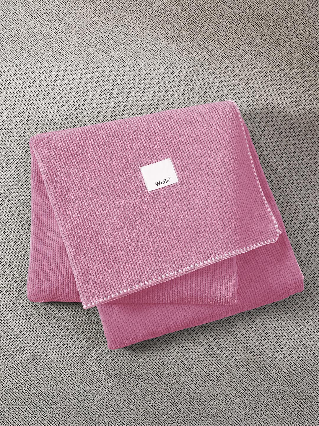 URBAN DREAM FASHION WAFFLE SOLID DARK PINK BLANKET