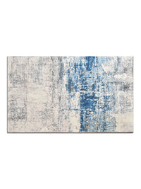 URBAN DREAM FASHION ABSTRACT DISTRESS TUFT BLUE AND GREY CARPET