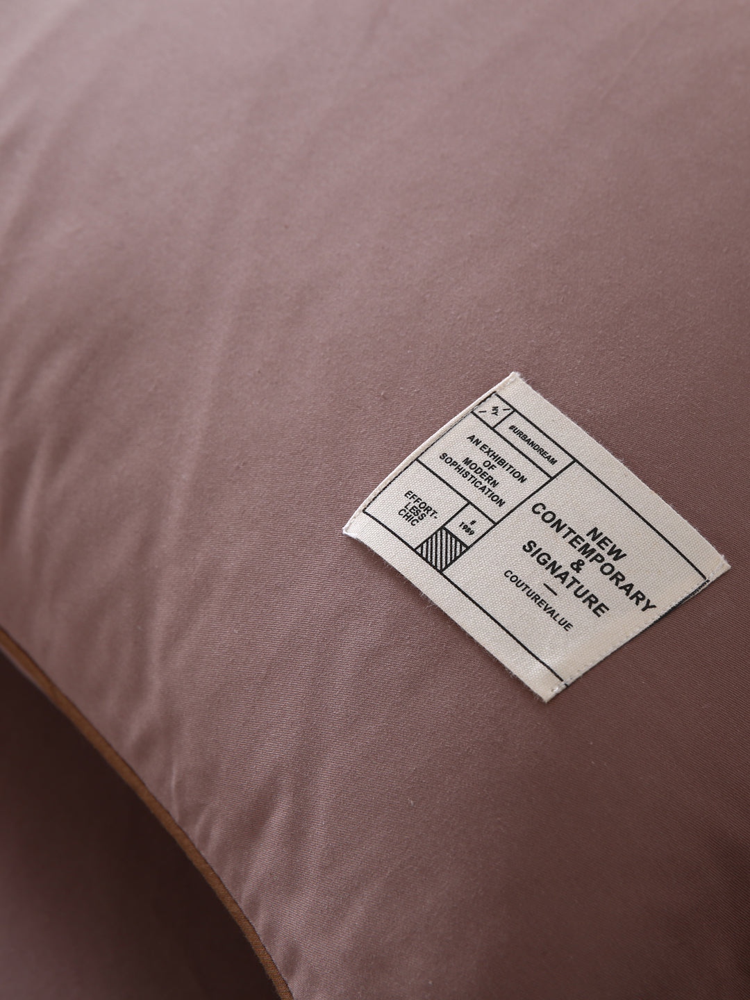 URBAN DREAM FASHION SOLID BROWN BEDSHEET SET