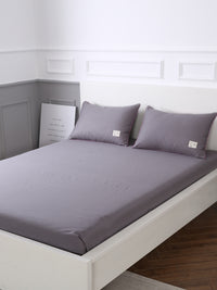 URBAN DREAM FASHION SOLID GREY BEDSHEET SET