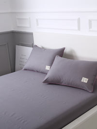 URBAN DREAM FASHION SOLID GREY BEDSHEET SET