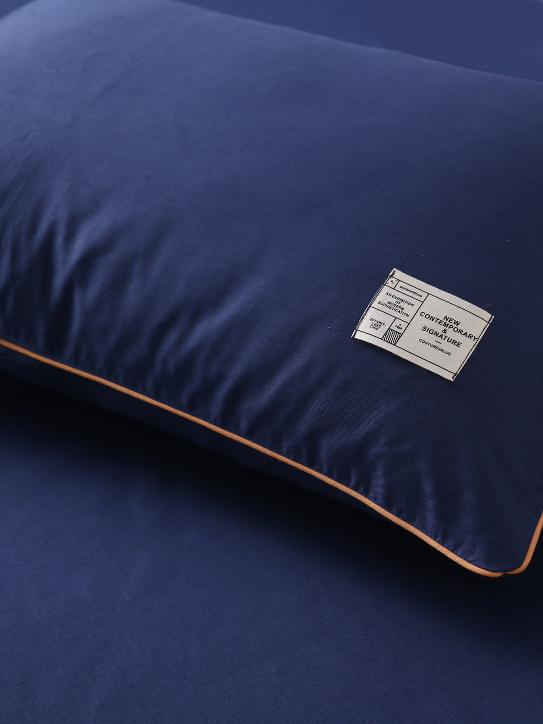 URBAN DREAM FASHION SOLID DARK BLUE BEDSHEET SET