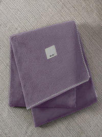 URBAN DREAM FASHION WAFFLE SOLID DARK PURPLE BLANKET