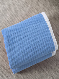 URBAN DREAM FASHION STRIPES SOLID BLUE BLANKET