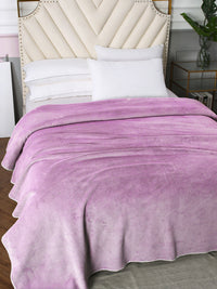 URBAN DREAM FASHION WAFFLE SOLID PURPLE BLANKET