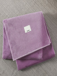 URBAN DREAM FASHION WAFFLE SOLID PURPLE BLANKET