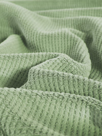 URBAN DREAM FASHION WAFFLE SOLID OLIVE GREEN BLANKET