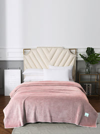 URBAN DREAM FASHION WAFFLE SOLID LIGHT PINK BLANKET