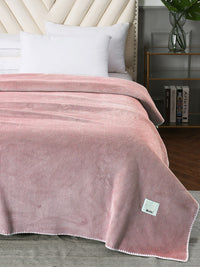 URBAN DREAM FASHION WAFFLE SOLID LIGHT PINK BLANKET