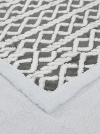 URBAN DREAM FASHION GEOMETRIC SOLID GREY BLANKET