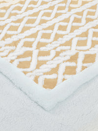 URBAN DREAM FASHION GEOMETRIC SOLID BEIGE BLANKET