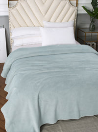 URBAN DREAM FASHION WAFFLE SOLID GREY BLANKET